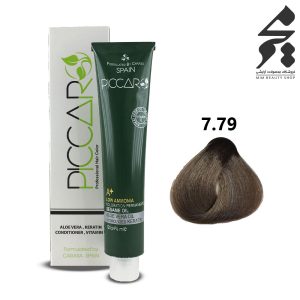 رنگ مو پیکارو شماره 7.79 حجم 120 میلی لیتر رنگ بلوند عدسی متوسط