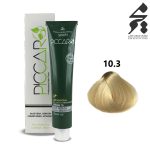 رنگ مو پیکارو شماره 10.3 حجم 120 میلی لیتر رنگ بلوند طلایی خیلی خیلی روشن