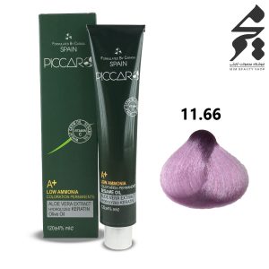 رنگ مو پیکارو شماره 11.66 حجم 120 میلی لیتر رنگ یاسی صورتی