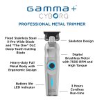 ماشین اصلاح خط زن گاما مدل سایبورگ با موتور دیجیتال براشلس gamma cyborg - Image 3