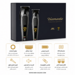ست ماشین اصلاح و خط زن JRL Diamante Lamborghini Edition شامل کلیپر و تریمر حرفه‌ای جی آر ال لامبورگینی مناسب آرایشگاه و فید حرفه‌ای