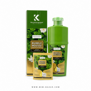 شامپو رنگ مو فوم کراتین کویین Bubble Mousse مناسب پوشش موهای سفید، رنگ موی فوری، تقویت و درخشان کننده مو