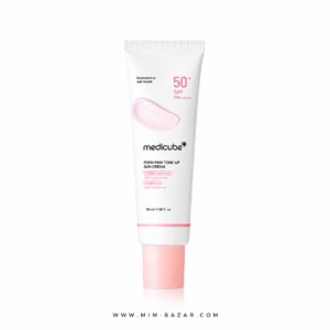 ضد آفتاب مدی کیوب PDRN Pink Tone Up SPF50+ PA++++ روشن کننده پوست و محافظت کننده در برابر اشعه UV