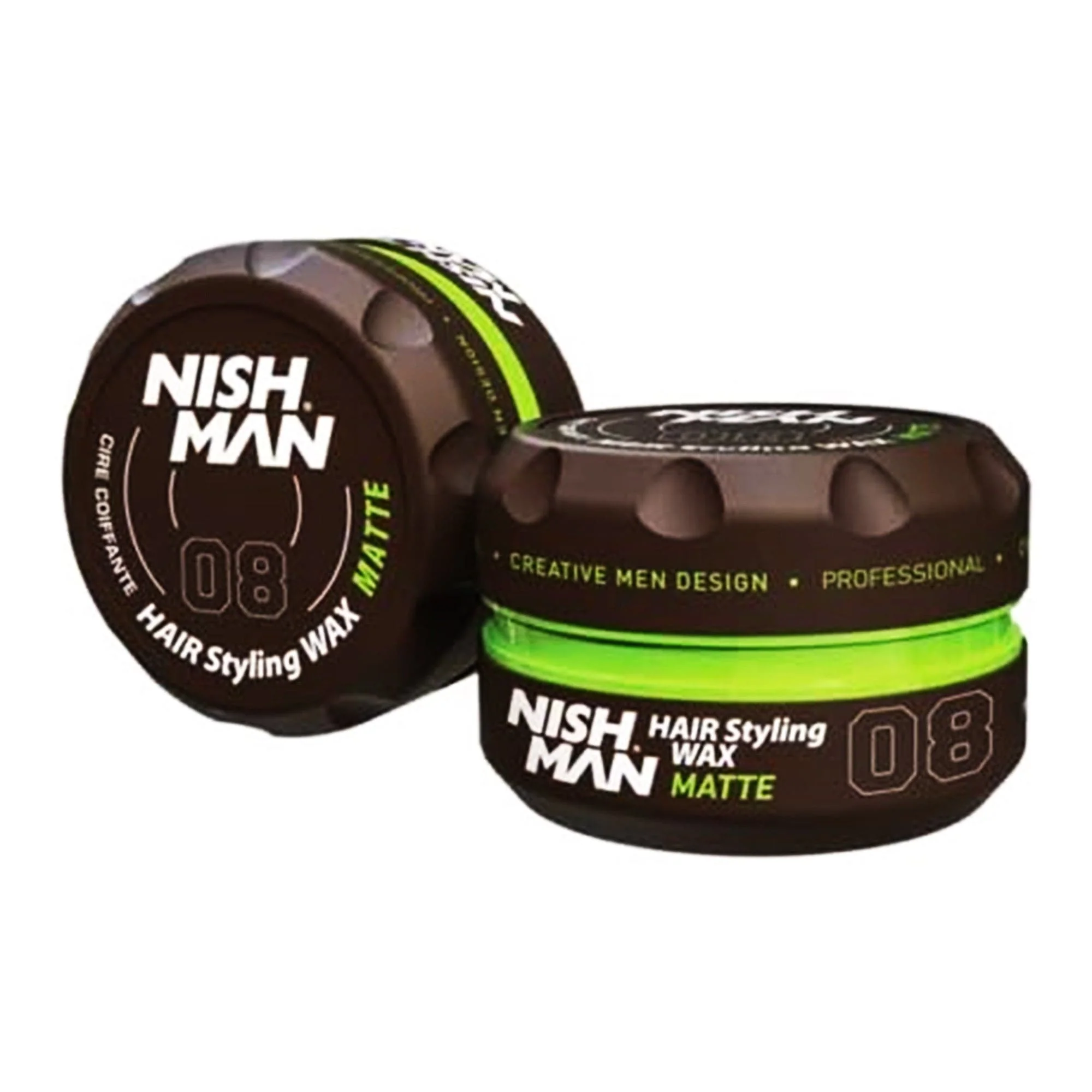 nishman-matte-08-1 ژل واکس مو حالت دهنده نیشمن (Nishman) مدل Matte شماره 08