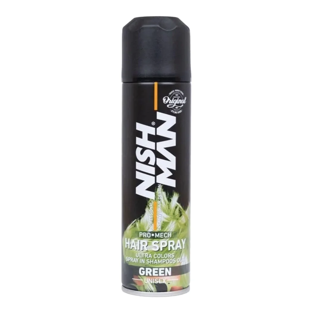 اسپری رنگ موی موقت نیشمن NlSH MAN مدل green
