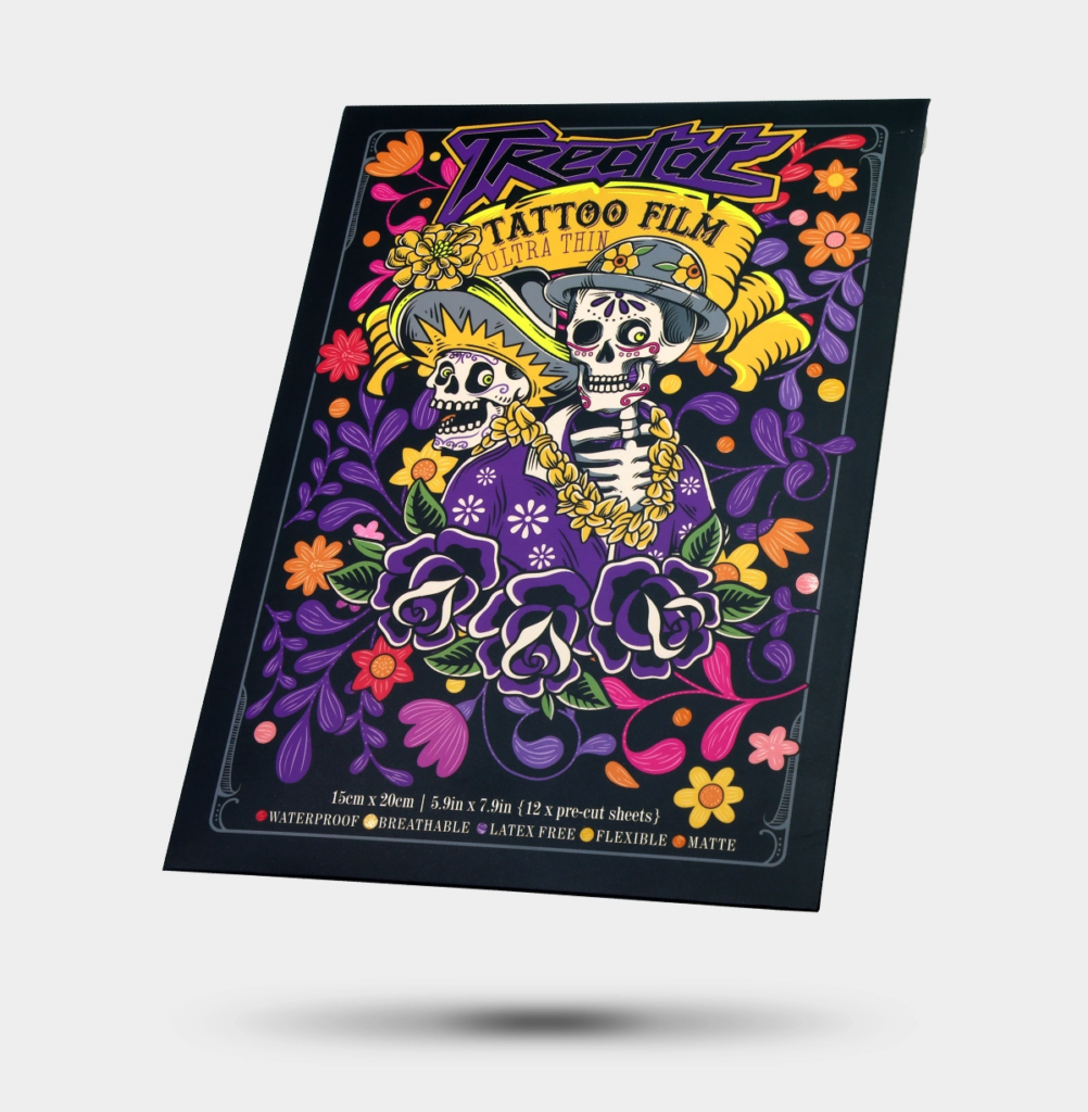 تتو درم ورقه ای یک عددی TATTOO FILM TREATAT