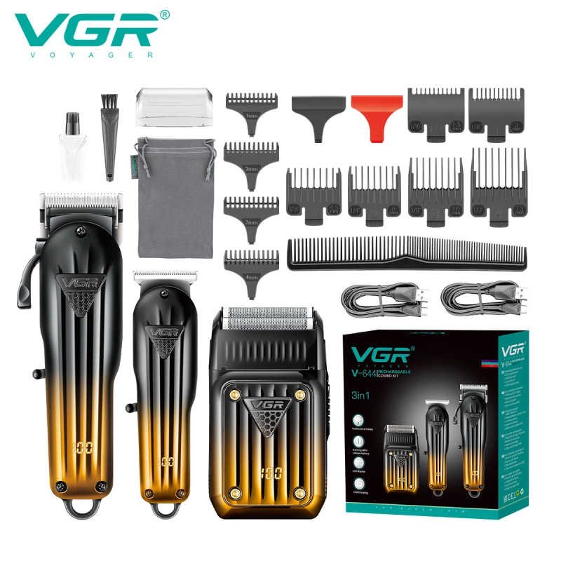 v-644-1 ماشین اصلاح سر و صورت سه قلو وی جی آر مدل V-644